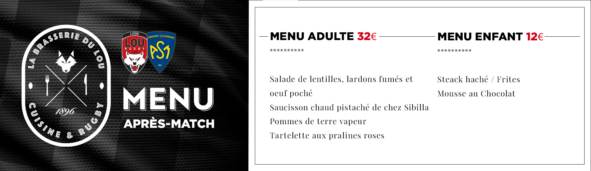 menu clermont